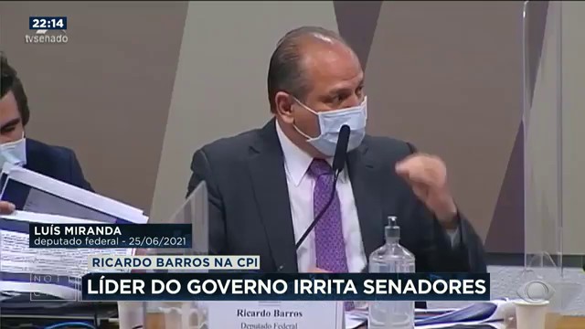 Líder do governo irrita senadores na CPI da Covid