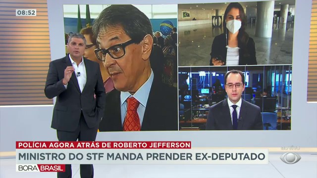 Ministro do STF manda prender ex-deputado Roberto Jefferson Reprodução TV