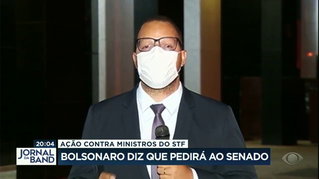 Bolsonaro diz que pedirá ao Senado ação contra ministros do STF Reprodução TV