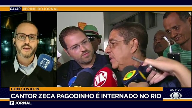 Cantor Zeca Pagodinho é internado com covid-19 no Rio Reprodução TV