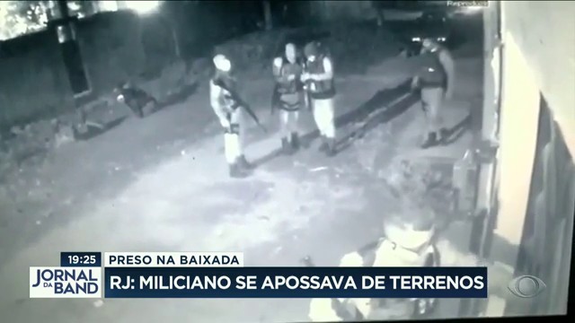 Preso na Baixada Fluminense, miliciano se apossava de terrenos Reprodução TV