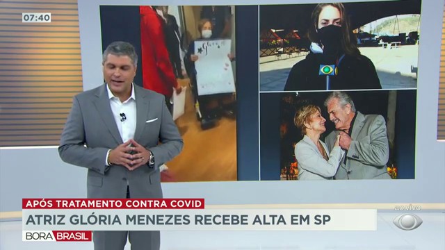 Glória Menezes recebe alta em São Paulo Reprodução TV