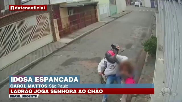 Idosa de 72 anos é agredida brutalmente em assalto, na zona norte de SP Reprodução TV