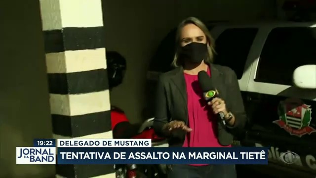 Delegado de Mustang: tentativa de assalto na Marginal Tietê Reprodução TV