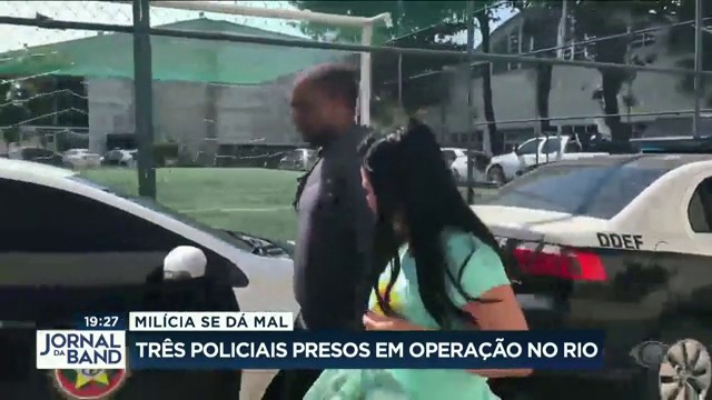 3 policiais são presos em operação contra a milícia, no Rio Reprodução TV