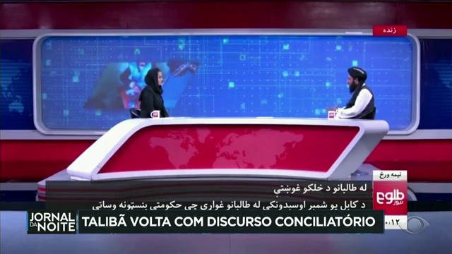 Talibã adota discurso moderado e busca apoio internacional Reprodução TV