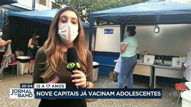 Nove capitais já vacinam adolescentes Reprodução TV