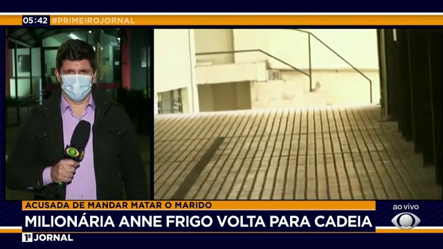 Milionária Anne Frigo volta para cadeia Reprodução TV