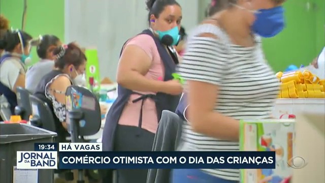 O comércio está otimista com o dia das crianças Reprodução TV