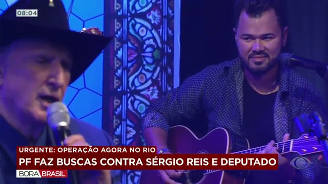 Polícia Federal faz buscas contra Sérgio Reis e deputado no RJ Reprodução TV