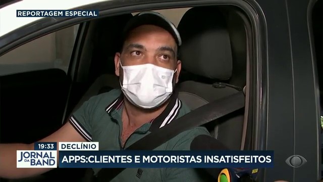  Clientes e motoristas insatisfeitos com apps de transporte Reprodução TV