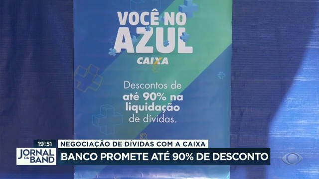 Caixa renegocia dívidas Reprodução TV