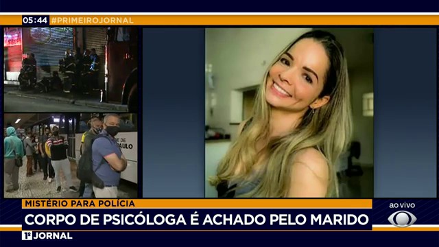 Corpo de psicóloga é encontrado dentro do porto-malas Reprodução TV