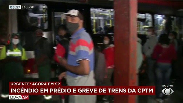 Greve nos trens atrapalha passageiros Reprodução TV