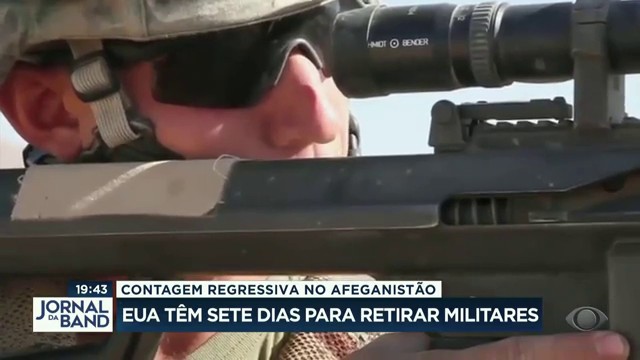 Retirada de tropas americanas do Talibã Reprodução TV