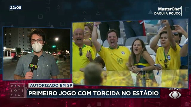 Primeiro jogo com torcida no estádio confirmado em São Paulo Reprodução TV