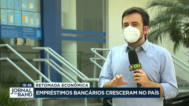 Empréstimos bancários cresceram no país Reprodução TV