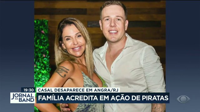 Casal desaparece e família acredita em ação de piratas Reprodução TV