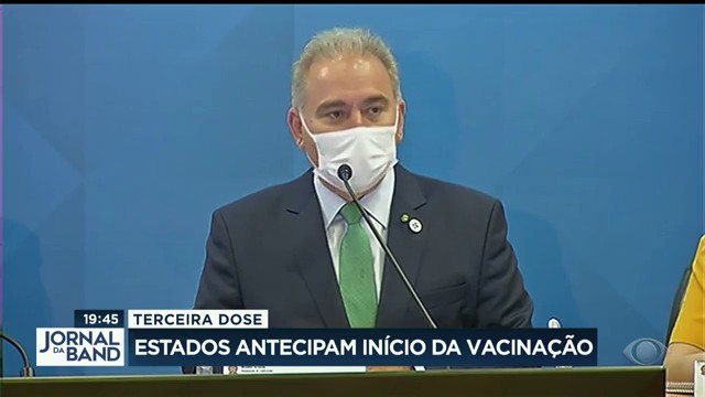 Estados antecipam início da vacinação com a 3ª dose Reprodução TV