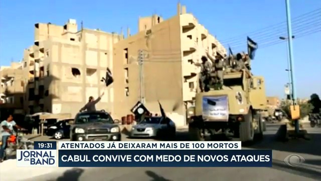 Cabul convive com medo de novos ataques Reprodução TV