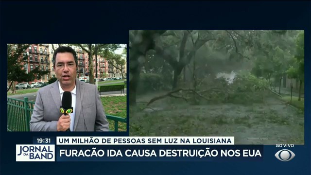 Furacão Ida causa destruição: 1 milhão de pessoas sem luz no Louisiana Reprodução TV