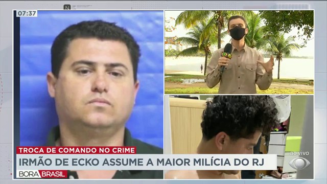 Irmão de Ecko assume maior milícia do Rio de Janeiro Reprodução TV