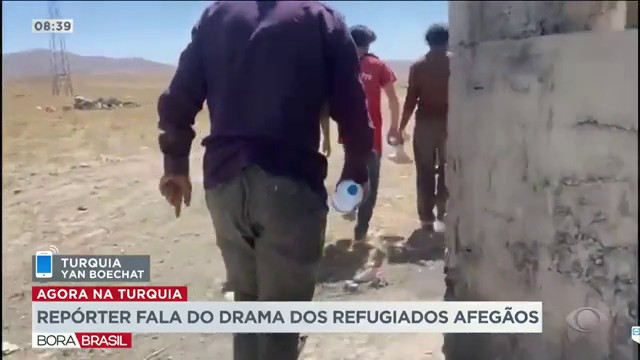 Repórter da Band fala do drama dos refugiados afegãos na Turquia Reprodução TV