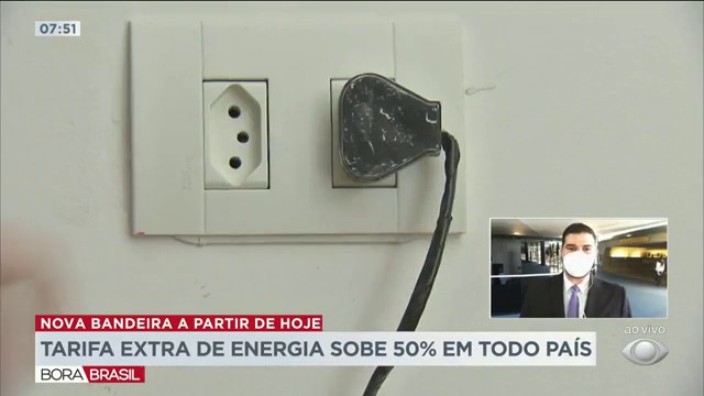 Tarifa extra de energia sobe 50% em todo o Brasil Reprodução TV