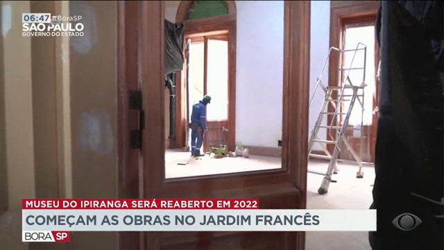 Museu do Ipiranga será reaberto em 2022  Reprodução TV