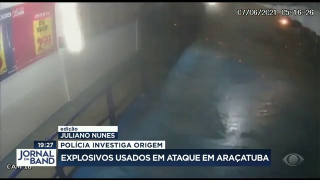 Polícia investiga origem de explosivos usados em ataque em Araçatuba Reprodução TV