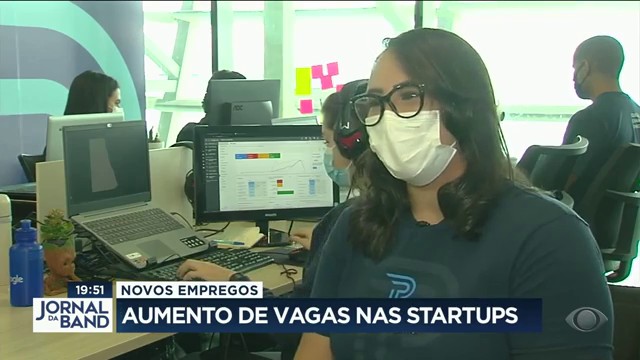 Aumento de vagas nas startups  Reprodução TV