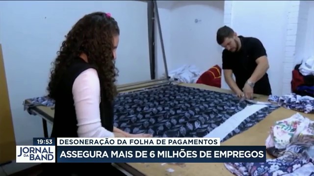 Desoneração da folha de pagamentos garante 6 milhões de empregos Reprodução TV