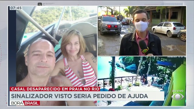 Sinalizador visto seria pedido de ajuda de desaparecido no RJ Reprodução TV