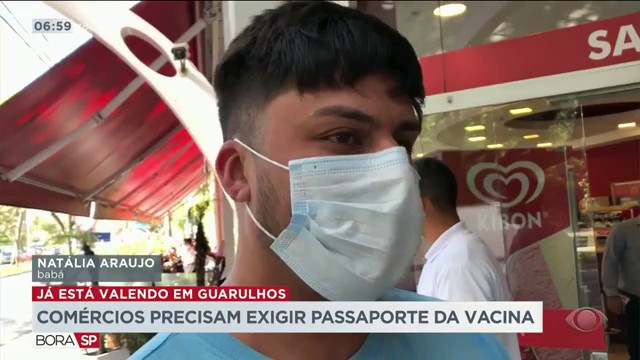 Guarulhos também adere ao passaporte da vacina Reprodução TV