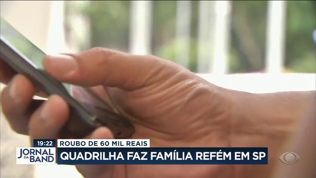 Quadrilha faz família refém em SP e exige dinheiro via PIX Reprodução TV