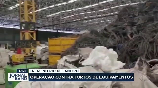 Polícia faz operação contra roubos de fios de cobre Reprodução TV