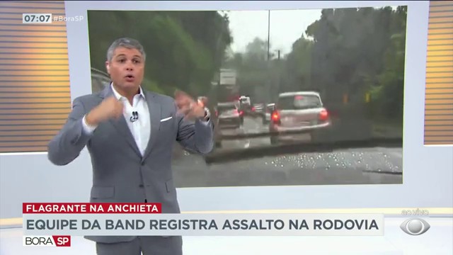 Flagrante assalto  Reprodução TV