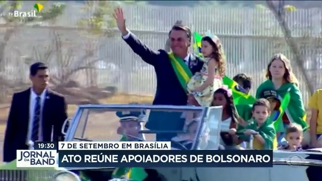 7 de setembro em Brasília: Bolsonaro volta a atacar o STF Reprodução TV