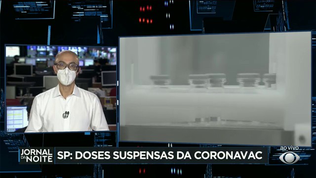 Pessoas que tomaram lote suspenso de Coronavac seguem em observação Reprodução TV