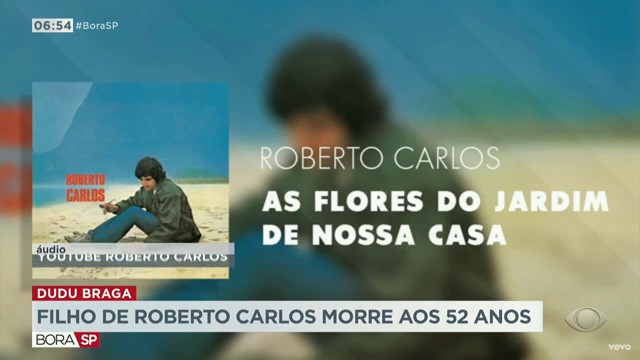 Filho de Roberto Carlos morre aos 52 anos Reprodução TV