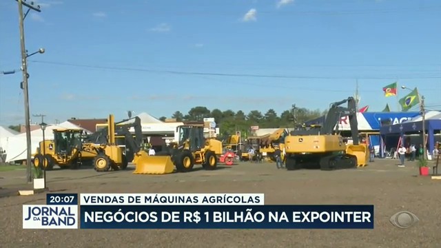 Vendas de máquinas agrícolas estão em alta Reprodução TV