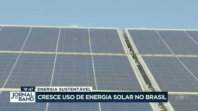 Cresce o uso de energia solar no Brasil Reprodução TV