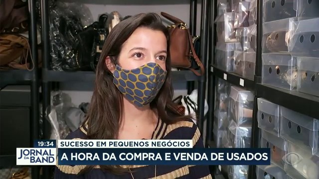 Pequenos negócios lucram com compra e venda de usados Reprodução TV