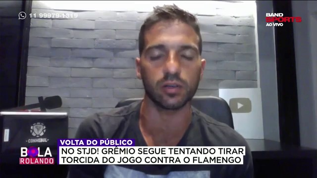 Venê Casagrande explica protocolos do jogo entre Flamengo e Grêmio