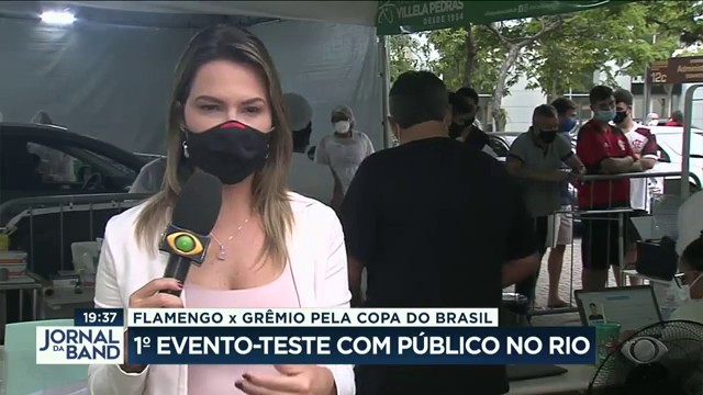 1º evento-teste no Rio: 25 mil pessoas para assistir jogo Reprodução TV