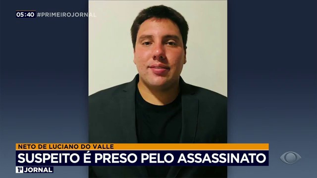 Suspeito é preso pelo assassinato do neto de Luciano do Valle Reprodução TV