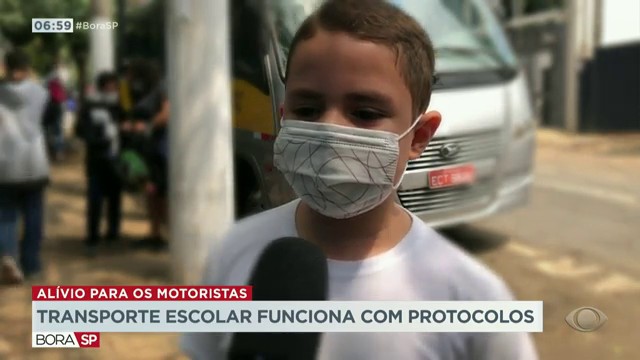 Transporte escolar funciona com protocolos Reprodução TV