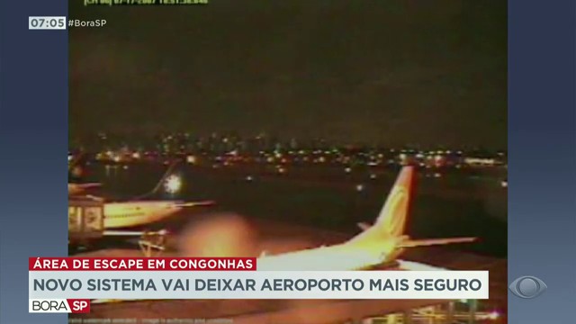 Novo sistema vai deixar aeroporto mais seguro Reprodução TV