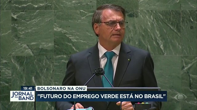 Bolsonaro abre Assembleia Geral da ONU Reprodução TV