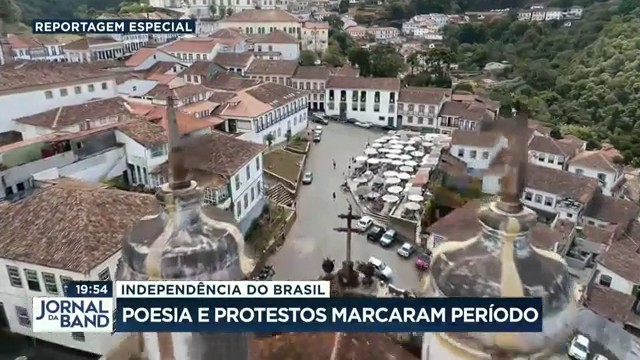 Independência do Brasil: poesia e protestos marcaram período Reprodução TV